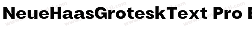 NeueHaasGroteskText Pro Bold字体转换